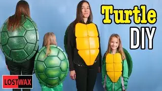 DIY NInja Turtle Shell Part 3- Making the Plastron. TMNT Costume Template.