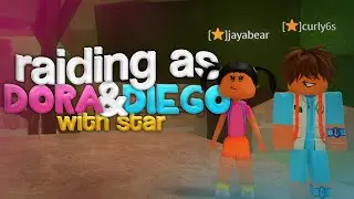 ⭐ Raiding as Dora & Diego With My LITTLE Sister in Da Hood! @jaya ⭐