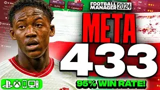 BROKEN Meta 4-3-3 V2 FM24 Tactics! (95% Win Rate!) | Best FM24 Tactics