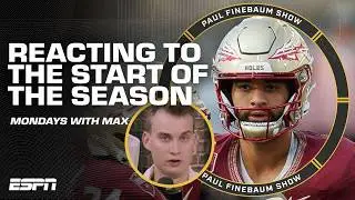 Mondays with Max 🗣️ REACTING to GA Tech vs. FSU, Week 1 preview & MORE | The Paul Finebaum Show