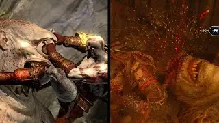 Cyclopes Stun Grab comparison Gow 3 vs Gow Valhalla