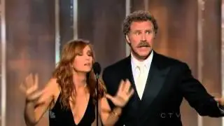 Will Ferrell & Kristen Wiig hilarious presenting speech @ 70th Annual Golden Globe Awards 2013