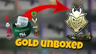 Unboxing Antwerp 2022 Sticker Capsules (GOLD UNBOXED)