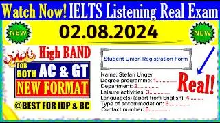 IELTS LISTENING PRACTICE TEST 2024 WITH ANSWERS | 02.08.2024