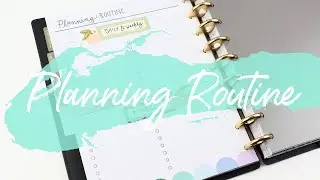 Planning Routine Insert for Happy Planner | Daily Weekly Monthly Routines