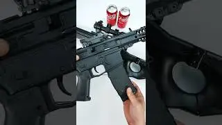 AWM Toy Sniper Rifle VS AR Rifle - Shooting Coca Cola