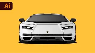 How to Create Vector Car Illustration - Adobe Illustrator TUTORIAL