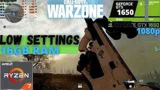 GTX 1650 Call Of Duty: Warzone 16GB RAM | (Very Low Settings) (2021)