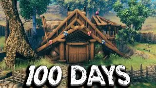 I Spent 100 Days in Valheim Building a Starter Village... Here's What Happened