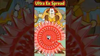 Cuphead - All Bosses Using Ultra Ex Spread Waves 