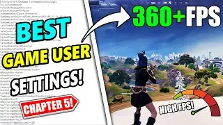 The BEST Game User Settings in Fortnite Chapter 5 Season 1! 🔧 (FPS Boost & LESS Delay)
