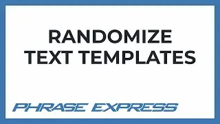 Spice up text snippets with random variation