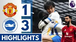 🔴Manchester United vs Brighton (1-3) Extended HIGHLIGHTS | Minteh Mitoma Rutter GOALS | EPL 24/25!