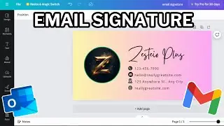 Create A Business Email Signature for Gmail And Outlook Using Canva