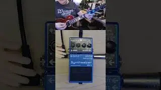 Funky fun with the BOSS SY-1 synth pedal #guitarpedals #shorts