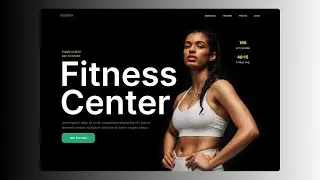 Fitness Hero Section UI Design in Figma | Figma for beginners