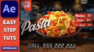 Professional Fast Food Motion Poster Design in After Effects