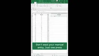 Excel shortcut keys trick #shorts