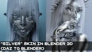 BLENDER 3D: SILVER SKIN MATERIAL DAZ TO BLENDER 3D