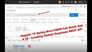 Angular 10 + Spring Boot CRUD Full Stack App - 18 - Creating Update Employee REST API