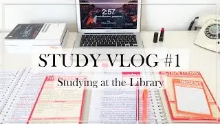 STUDY VLOG #1 - Studying at the Library