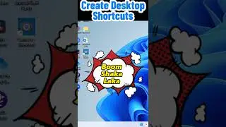 Create Desktop Shortcuts - Windows 11 #shorts