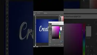 silver text effect in photoshop #photoshop #tutorial #shorts