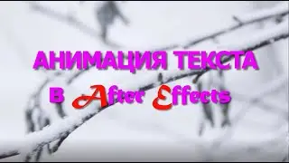 Анимация текста в After Effects 2