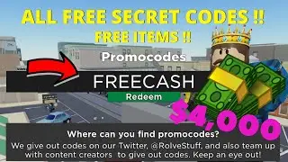 ALL SECRET CODES OF ARSENAL | FREE CASH | Roblox