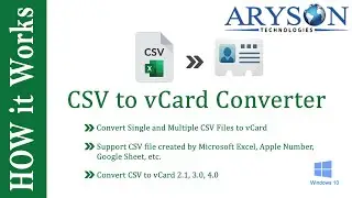 How to Convert CSV to vCard & PDF File by CSV to vCard Converter