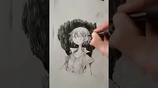 stylized figure pencil draw