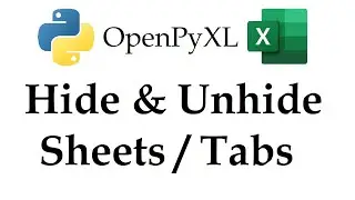 Openpyxl - Hiding & Unhiding Sheets/Tabs in Excel Workbooks with Python | Data Automation