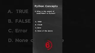 What is the output of bool"False" in Python? | Python Questions