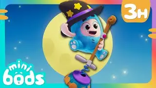 Halloween Trick or Treating! 🍬🦇 | 🌈 Minibods 🌈 | Preschool Learning | Moonbug Tiny TV