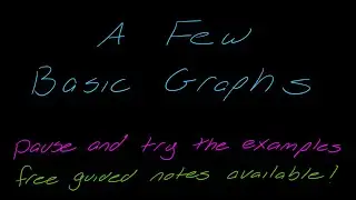 Lesson: A Few Basic Graphs and How to Remember Them