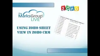 Using Zoho Sheet View In Zoho CRM