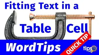 Fitting Text in a Table Cell