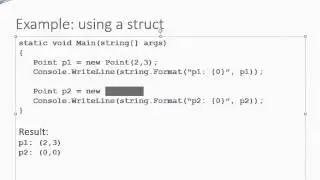 C# for Java Programmers - Structs