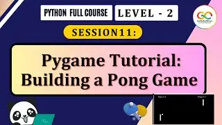 Pygame Tutorial Building Pong Game | Python Programming