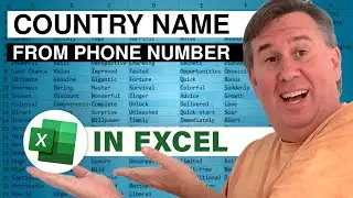 Excel Formula To Extract Country From Phone Number - Episode 2550