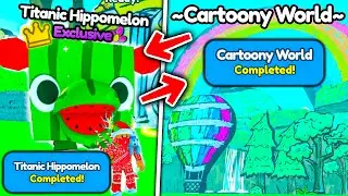 ✨*СПОСОБ!* КАК ПОЛУЧИТЬ TITANIC HIPPOMELON И ПОПАСТЬ В CARTOONY WORLD В PET SIMULATOR X!