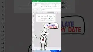 How to calculate the expiry date in excel? 