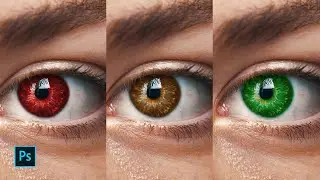 How to change Eye Color Fast and Easy in Photoshop