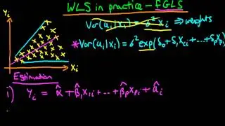 Weighted Least Squares in practice - feasible GLS - part 1