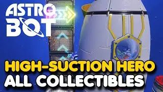 Astro Bot - High Suction Hero 100% Walkthrough (All Bots & Puzzle Pieces)