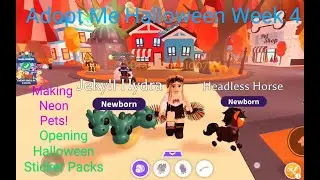 Adopt Me Halloween Update New Pets Jekyll Hydra & Headless Horse! Making Halloween Neon Pets!