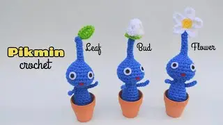 Crochet Pikmin Tutorial for Leaf, Bud, and Flower! 🌱 (and other variations)