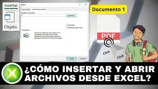 COMO INSERTAR Y ABRIR ARCHIVOS DESDE EXCEL.