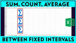 How to use OFFSET function: Sum between fixed intervals 😍😍