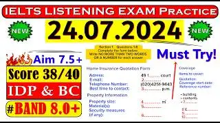 IELTS Listening Practice Test 2024 with Answers [ 24.07.2024 ] Real Exam